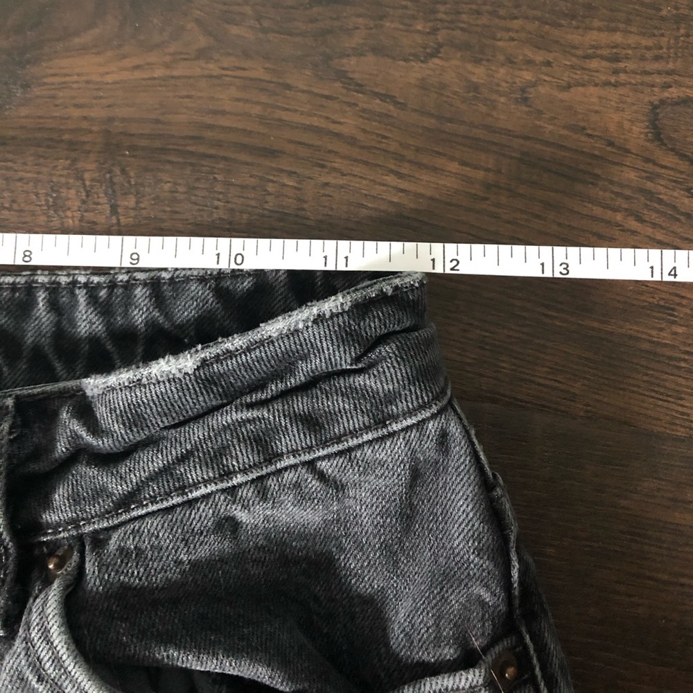 Topshop Washed Black Mom Jeans - Picture 5 of 7